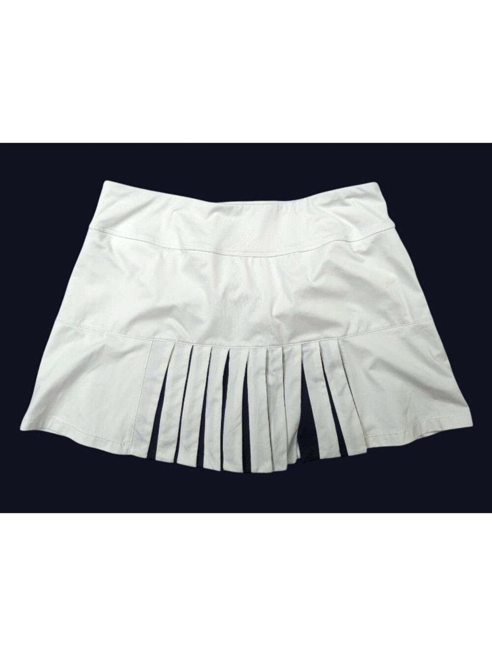 Fila Womens Med Argyle Car Wash Skort Skirt White Blue Tennis 28” Waist